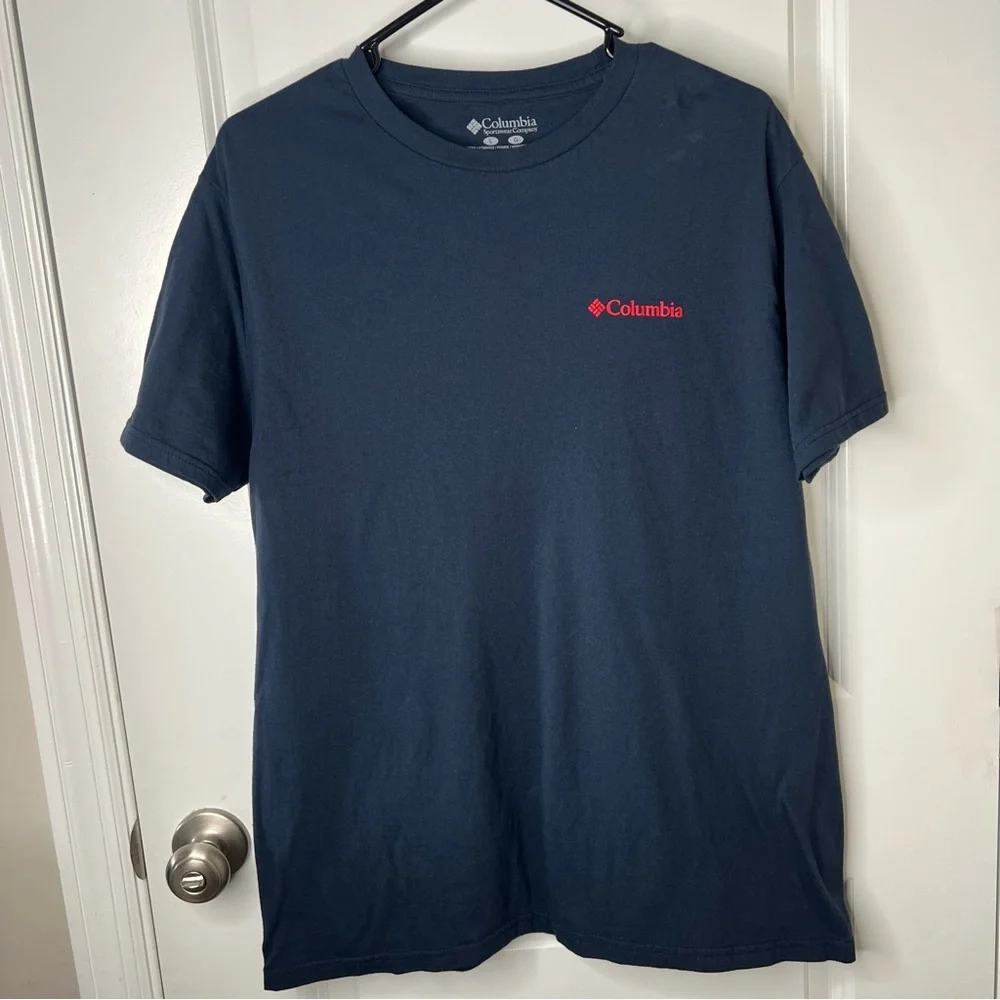 Columbia Men's Navy Graphic T-Shirt - Picture 2 of 4